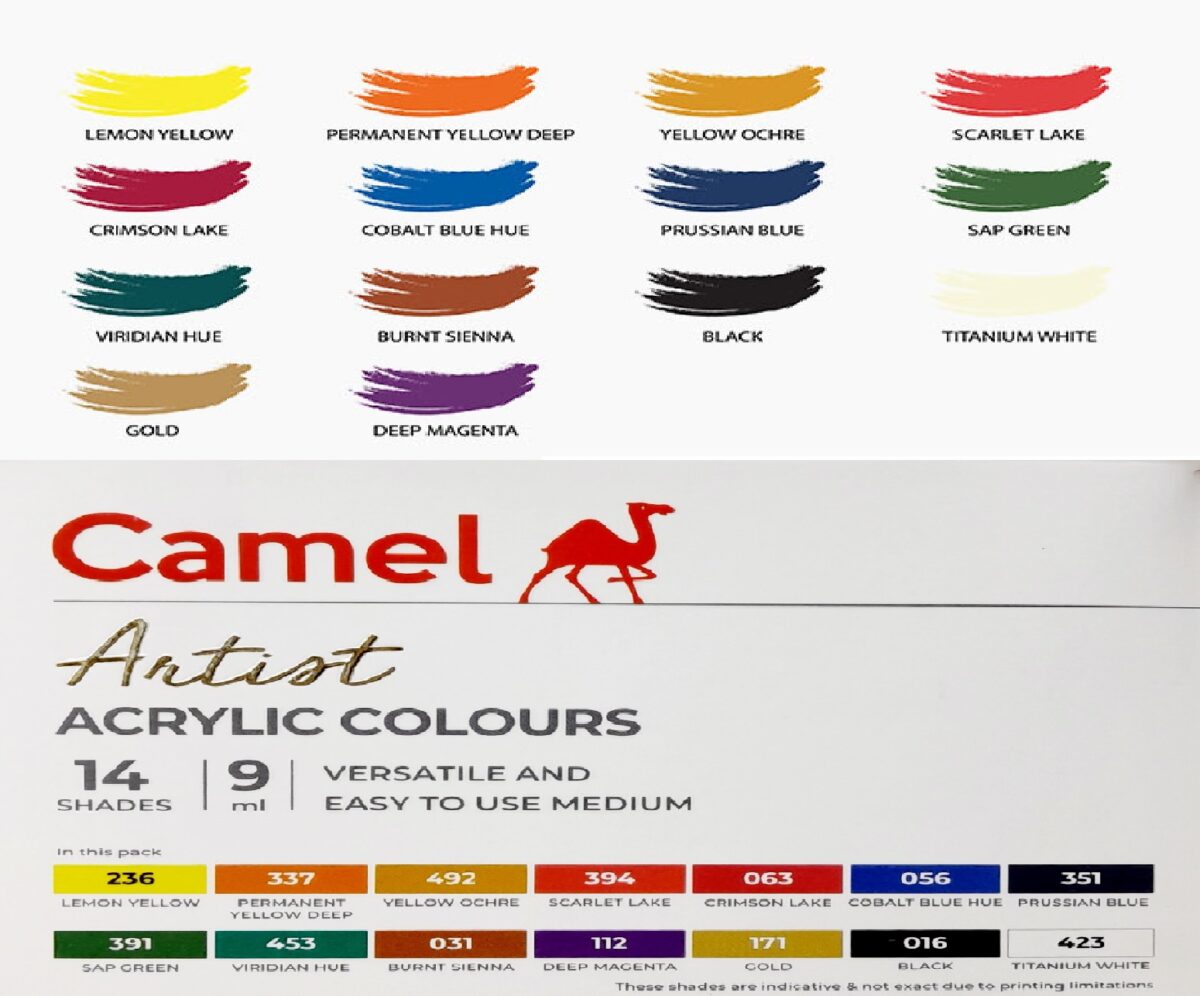 Camel Artist Acrylic Colours