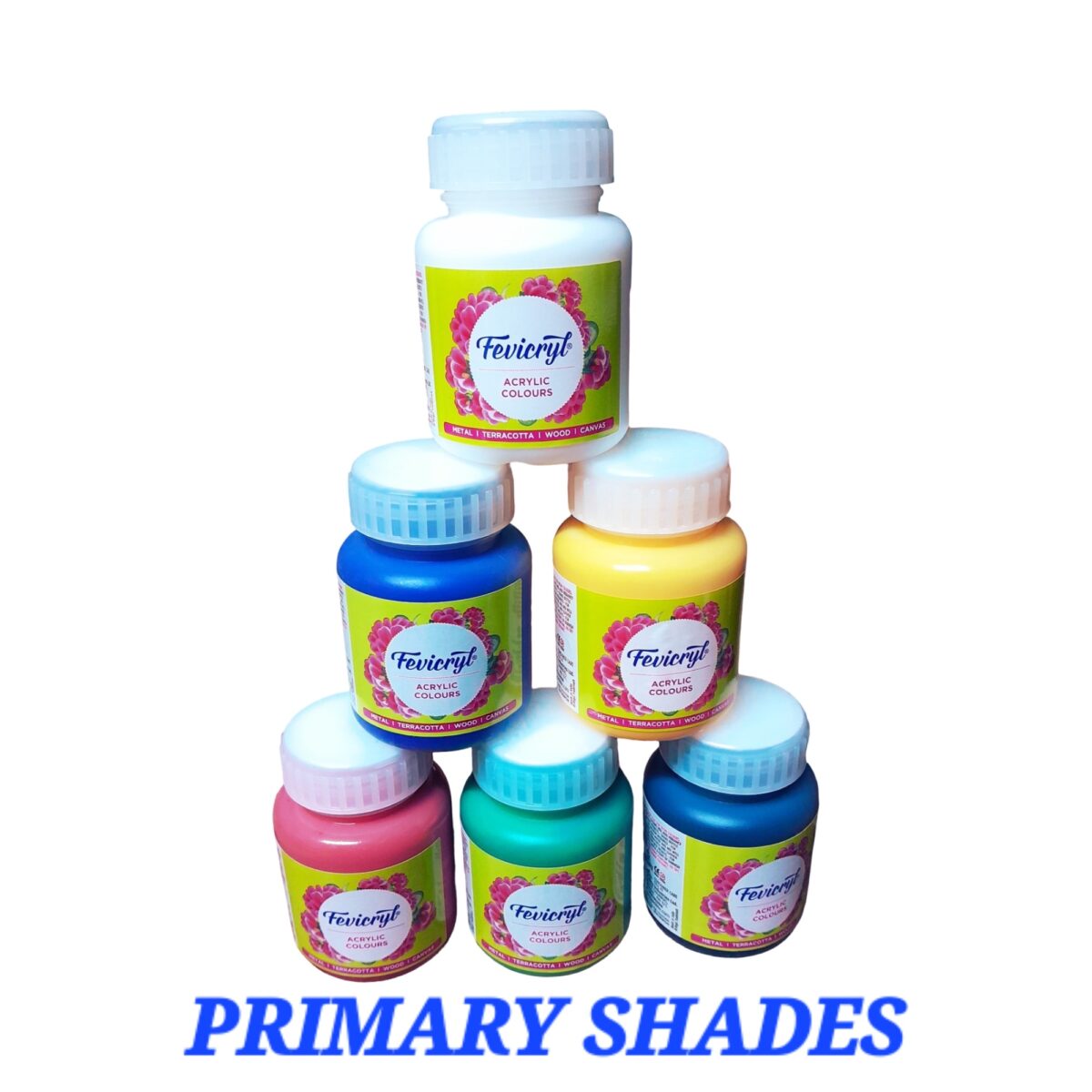 Primary Shades Acrylic Colours – Vibrant, Premium-Quality Paint Set for Endless Creativity