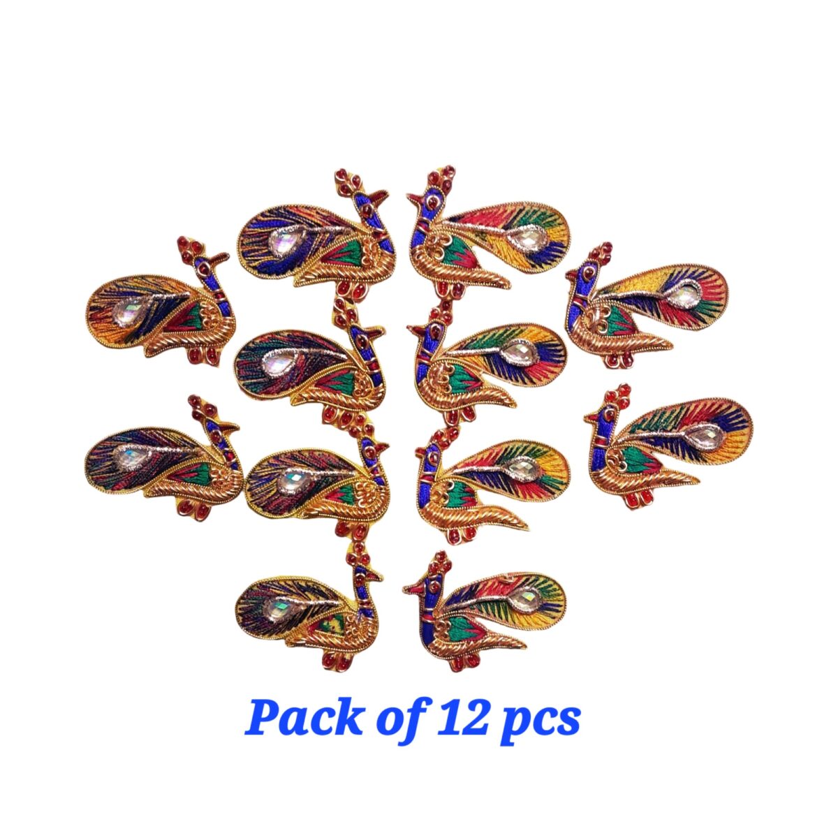 Handcrafted Peacock Embellishments