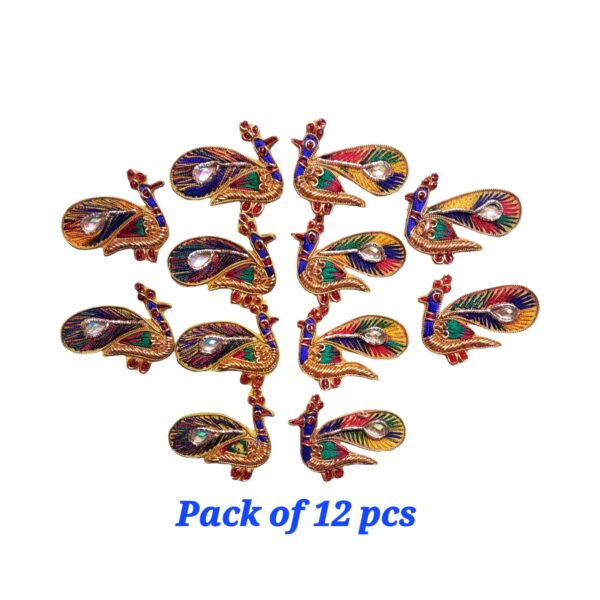 Handcrafted Peacock Embellishments
