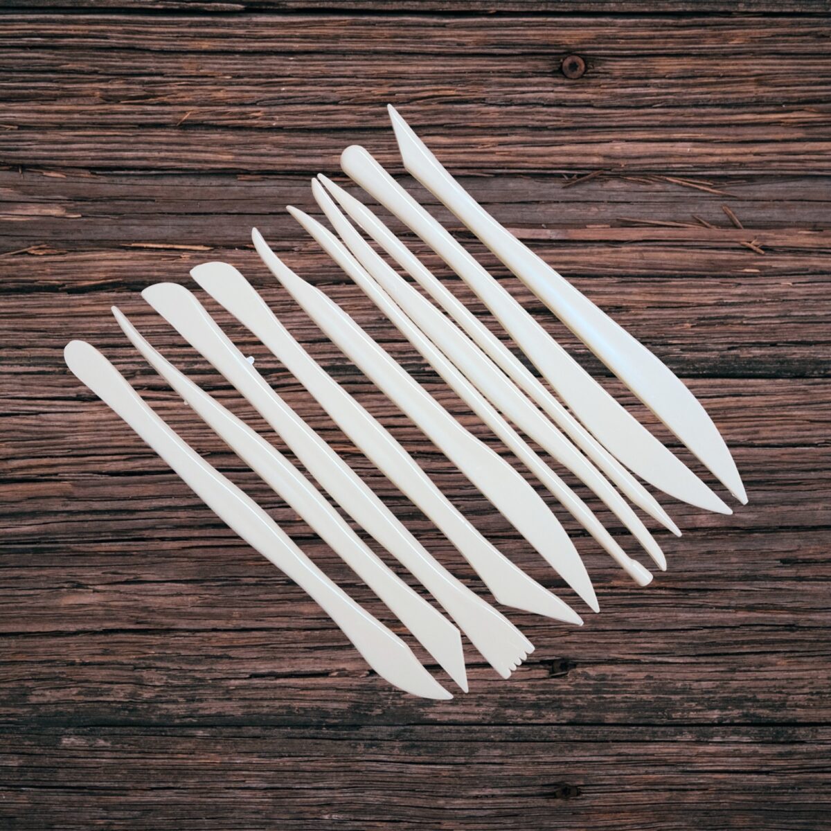 wooden mud tool Premium 15 Pcs Wooden & Plastic Mud Tool Set – Perfect for Pottery, Clay Modelling & Sculpture Crafting